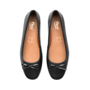 136804 NEGRO FLEXI CALZADO DAMA BALERINA CASU