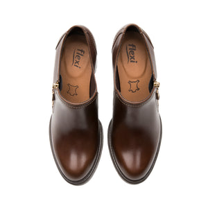 137102 DARK TAN FLEXI CALZADO DAMA CHOCLO CAS