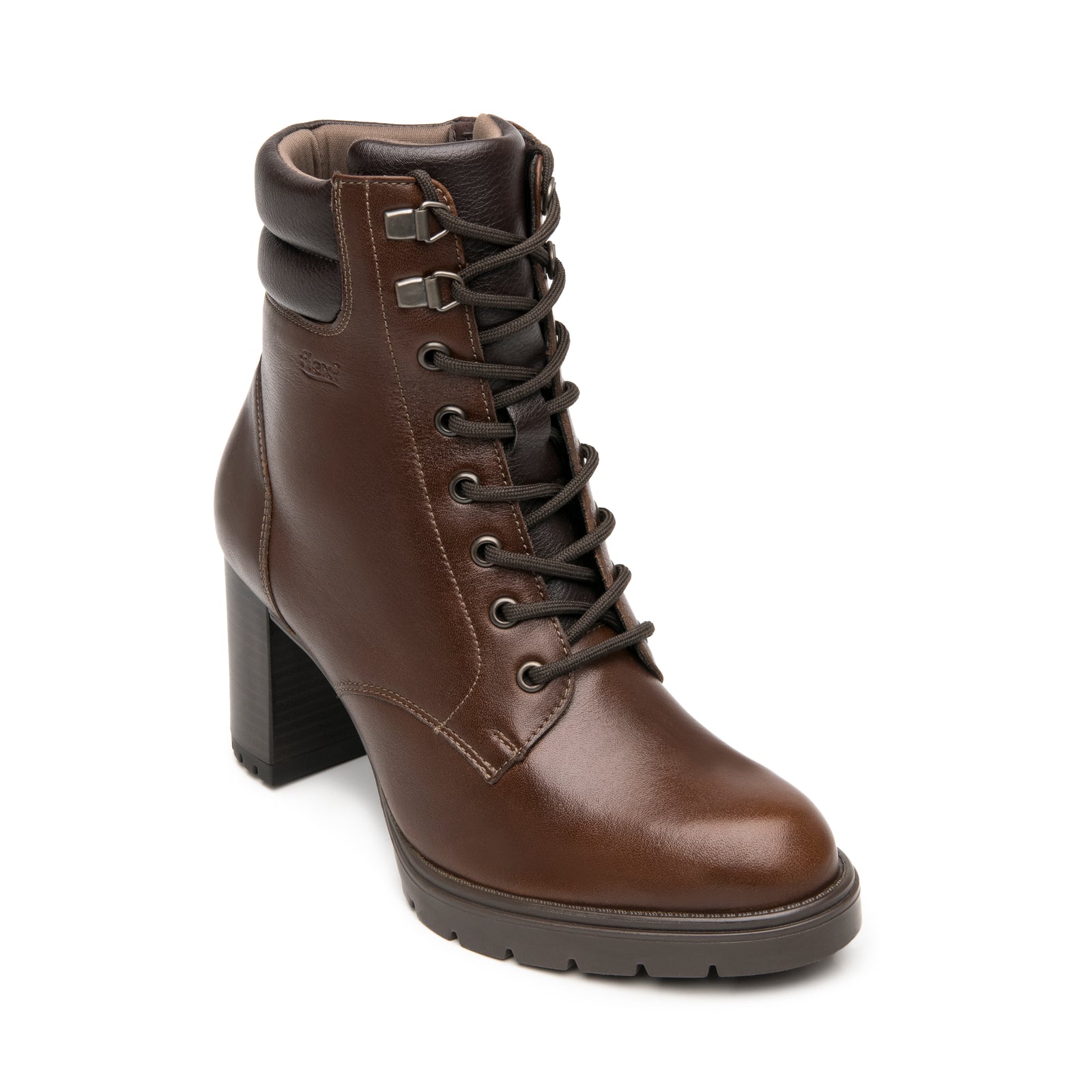 137105 DARK TAN FLEXI CALZADO DAMA BOTÍN CASU