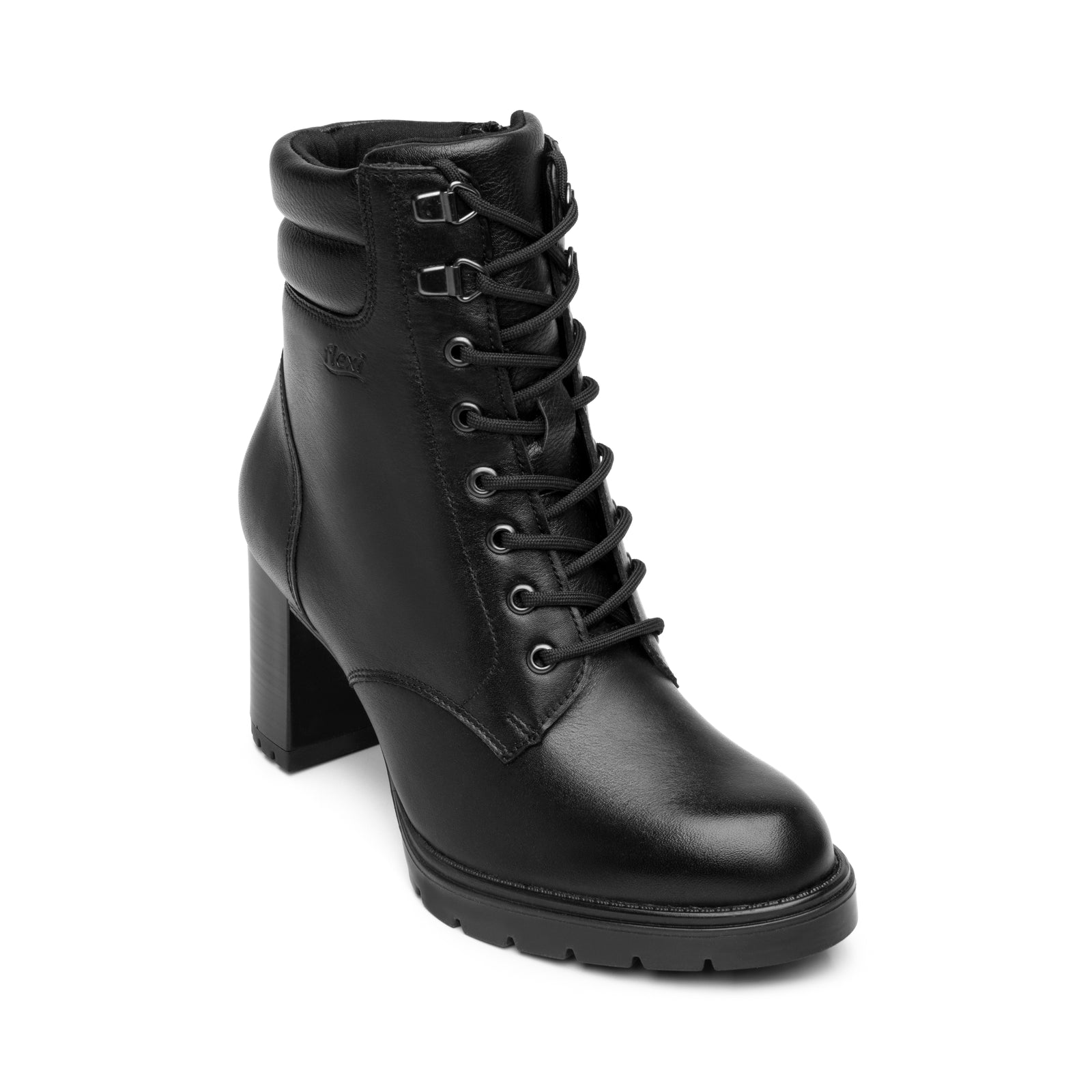 137105 NEGRO FLEXI CALZADO DAMA BOTÍN CASUAL