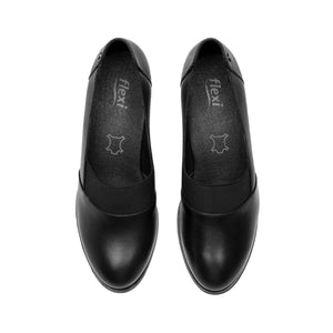 137301 NEGRO FLEXI CALZADO DAMA CHOCLO SEMIVE