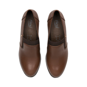 137302 DARK TAN FLEXI CALZADO DAMA CHOCLO SEM