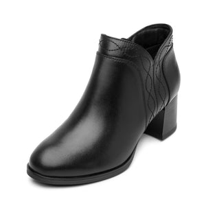 137305 NEGRO FLEXI CALZADO DAMA BOTÍN SEMIVES