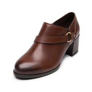 Zapato Choclo Vestir Dama FLEXI Tabaco – Mercedes