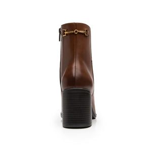 137606 DARK TAN FLEXI CALZADO DAMA BOTÍN SEMI