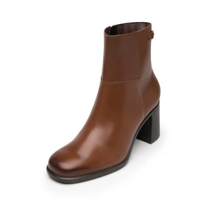 137606 DARK TAN FLEXI CALZADO DAMA BOTÍN SEMI