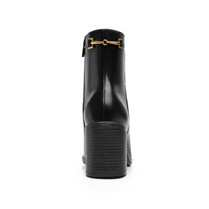 137606 NEGRO FLEXI CALZADO DAMA BOTÍN SEMIVES