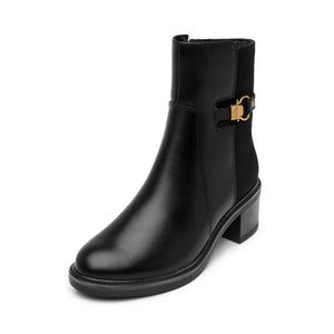 137701 NEGRO FLEXI CALZADO DAMA BOTÍN CASUAL