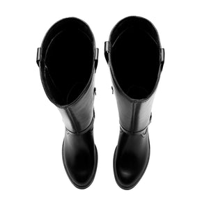 137705 NEGRO FLEXI CALZADO DAMA BOTA ALTA 22