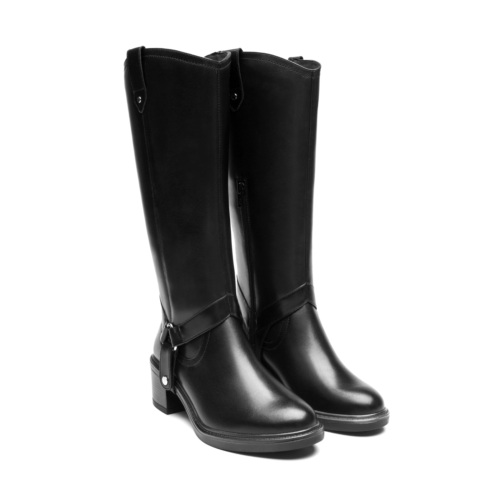 137705 NEGRO FLEXI CALZADO DAMA BOTA ALTA 22