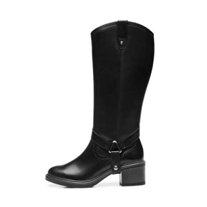 137705 NEGRO FLEXI CALZADO DAMA BOTA ALTA 22