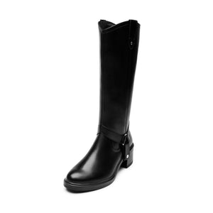 137705 NEGRO FLEXI CALZADO DAMA BOTA ALTA 22