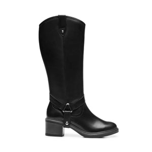 137705 NEGRO FLEXI CALZADO DAMA BOTA ALTA 22