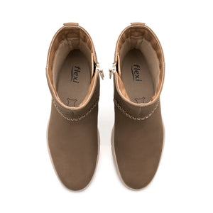 137804 TAUPE FLEXI CALZADO DAMA BOTÍN CASUAL