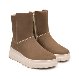 137804 TAUPE FLEXI CALZADO DAMA BOTÍN CASUAL