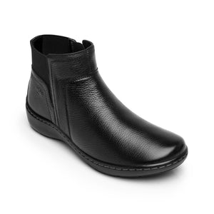 138105 NEGRO FLEXI CALZADO DAMA BOTÍN CASUAL