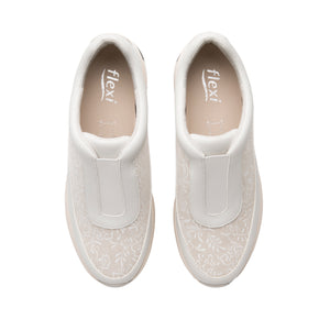 138303 BEIGE FLEXI CALZADO DAMA CHOCLO SPORT