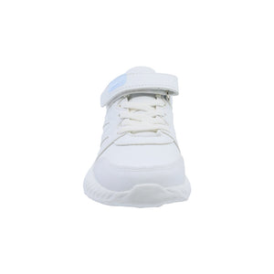 Tenis para niño color blanco con tira de contacto y agujeta 139003