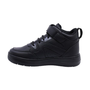 Tenis para niño color negro con agujeta y tira de contacto. 139500