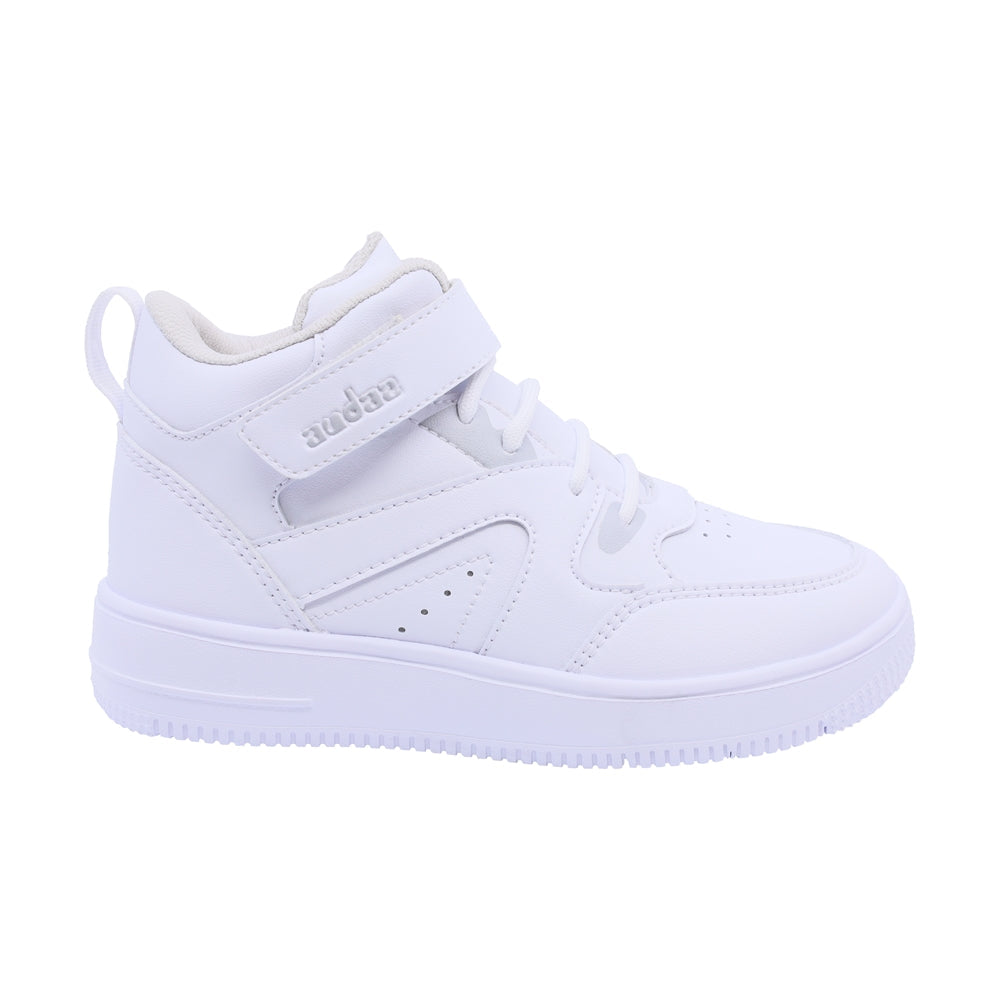 Tenis para niño color blanco con agujeta y tira de contacto 139500
