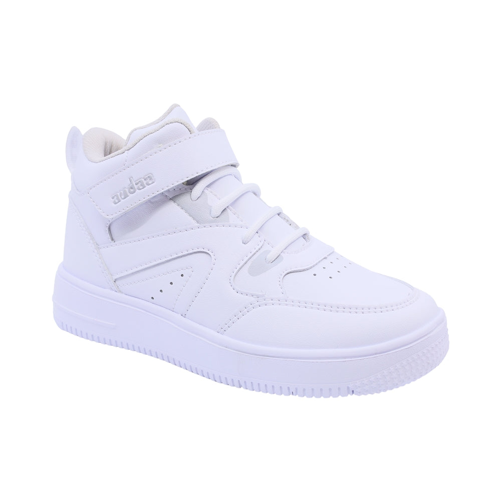 Tenis para niño color blanco con agujeta y tira de contacto 139500