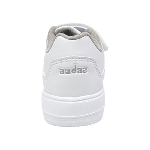 Tenis escolar para niño color blanco con doble tira de contacto 139512