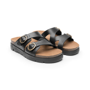 139601 NEGRO FLEXI CALZADO DAMA SANDALIA SAND
