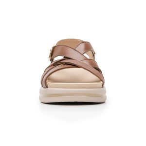 139802 TAN FLEXI CALZADO DAMA SANDALIA SANDAL