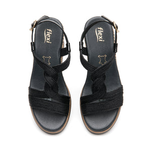 139901 NEGRO FLEXI CALZADO DAMA SANDALIA SAND