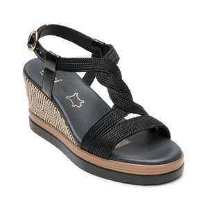 139901 NEGRO FLEXI CALZADO DAMA SANDALIA SAND
