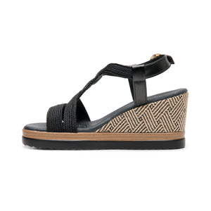 139901 NEGRO FLEXI CALZADO DAMA SANDALIA SAND