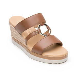 139903 TAN FLEXI CALZADO DAMA SANDALIA SANDAL