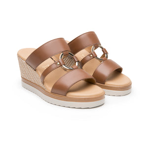 139903 TAN FLEXI CALZADO DAMA SANDALIA SANDAL