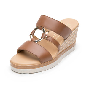 139903 TAN FLEXI CALZADO DAMA SANDALIA SANDAL