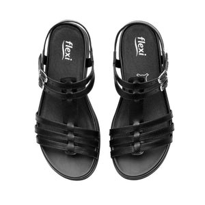 140101 NEGRO FLEXI CALZADO DAMA SANDALIA SAND