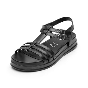 140101 NEGRO FLEXI CALZADO DAMA SANDALIA SAND
