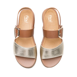 140102 ORO FLEXI CALZADO DAMA SANDALIA SANDAL