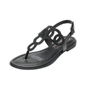 141504 NEGRO FLEXI CALZADO DAMA SANDALIA SAND