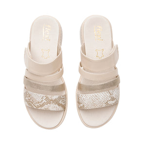 141605 BEIGE FLEXI CALZADO DAMA SANDALIA SAND