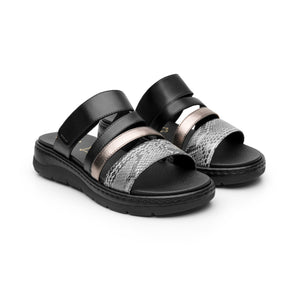 141605 NEGRO FLEXI CALZADO DAMA SANDALIA SAND
