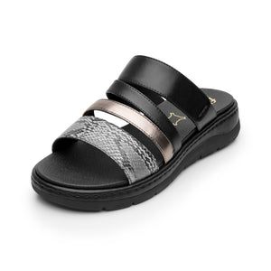 141605 NEGRO FLEXI CALZADO DAMA SANDALIA SAND