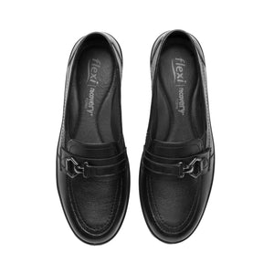 142303 NEGRO FLEXI CALZADO DAMA CHOCLO CASUAL