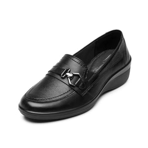 142303 NEGRO FLEXI CALZADO DAMA CHOCLO CASUAL