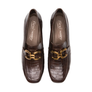 Zapato Choclo Vestir Dama FLEXI Cafe – Lydia