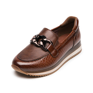 143701 COGNAC FLEXI CALZADO DAMA CHOCLO CASUA