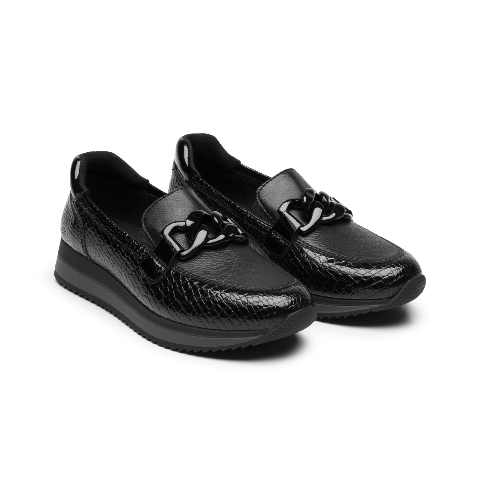 143701 NEGRO FLEXI CALZADO DAMA CHOCLO CASUAL