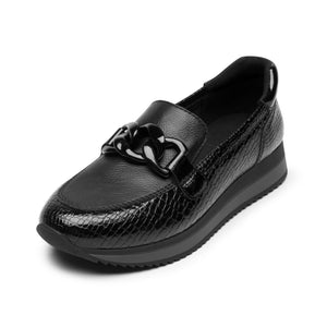 143701 NEGRO FLEXI CALZADO DAMA CHOCLO CASUAL