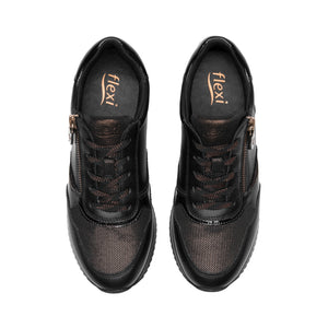 143702 NEGRO FLEXI CALZADO DAMA CHOCLO CASUAL