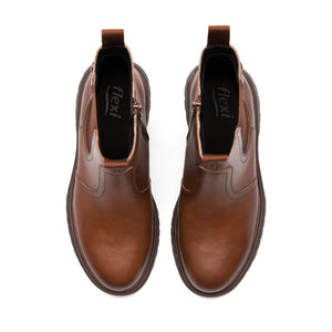 144302 COGNAC FLEXI CALZADO DAMA BOTÍN 23 144