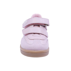 Tenis para niña preescolar color plata con tira de contacto y corazones 155000